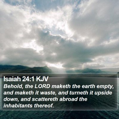 Isaiah 24:1 KJV Bible Verse Image
