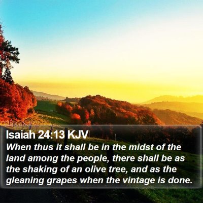 Isaiah 24:13 KJV Bible Verse Image