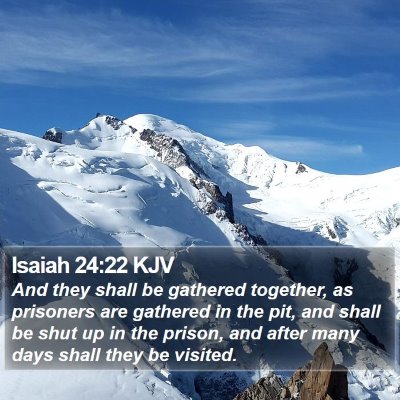 Isaiah 24:22 KJV Bible Verse Image