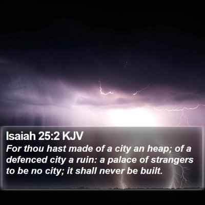Isaiah 25:2 KJV Bible Verse Image
