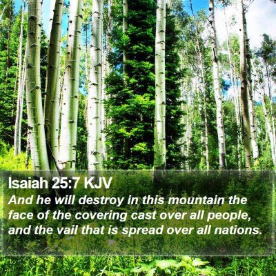 Isaiah 25:7 KJV Bible Verse Image
