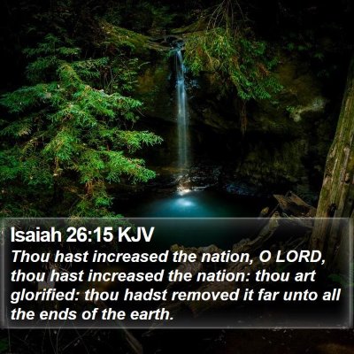 Isaiah 26:15 KJV Bible Verse Image