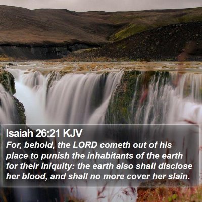 Isaiah 26:21 KJV Bible Verse Image