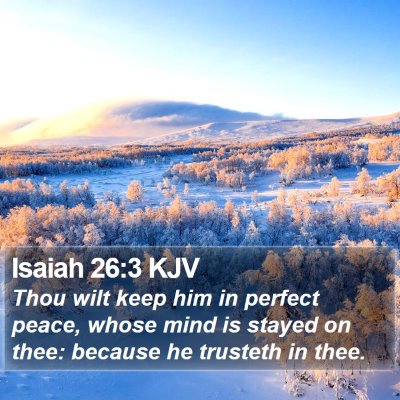 Isaiah 26:3 KJV Bible Verse Image