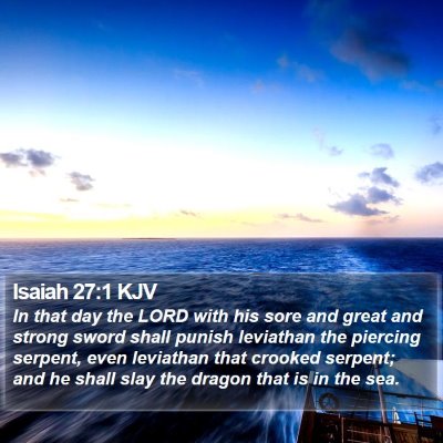 Isaiah 27:1 KJV Bible Verse Image