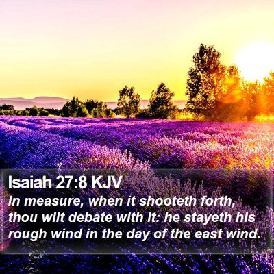 Isaiah 27:8 KJV Bible Verse Image