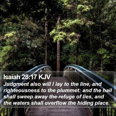 Isaiah 28:17 KJV Bible Verse Image