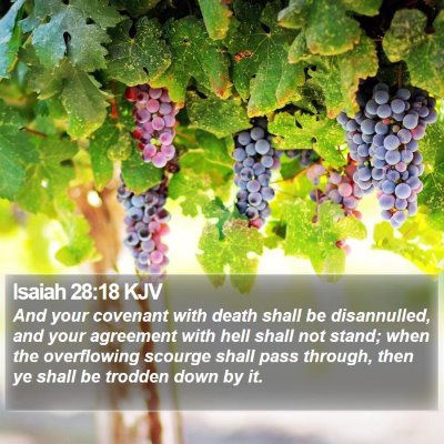Isaiah 28:18 KJV Bible Verse Image