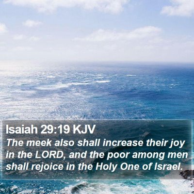 Isaiah 29:19 KJV Bible Verse Image