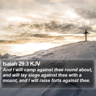Isaiah 29:3 KJV Bible Verse Image