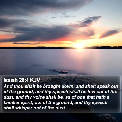 Isaiah 29:4 KJV Bible Verse Image
