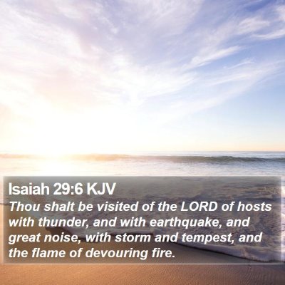 Isaiah 29:6 KJV Bible Verse Image