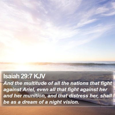 Isaiah 29:7 KJV Bible Verse Image