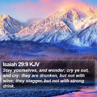 Isaiah 29:9 KJV Bible Verse Image