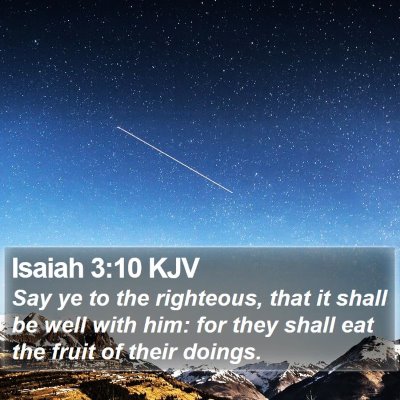 Isaiah 3:10 KJV Bible Verse Image