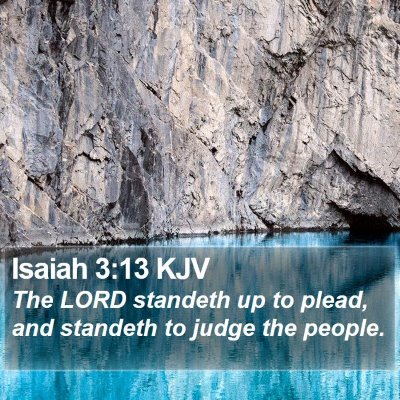 Isaiah 3:13 KJV Bible Verse Image