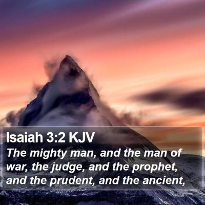 Isaiah 3:2 KJV Bible Verse Image