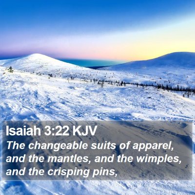 Isaiah 3:22 KJV Bible Verse Image