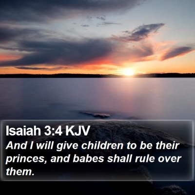 Isaiah 3:4 KJV Bible Verse Image