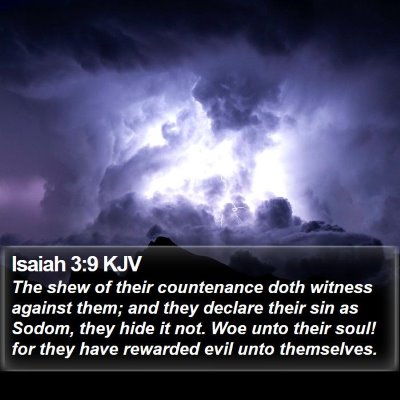 Isaiah 3:9 KJV Bible Verse Image