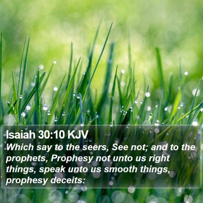 Isaiah 30:10 KJV Bible Verse Image