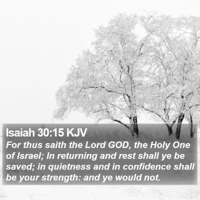 Isaiah 30:15 KJV Bible Verse Image