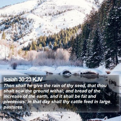Isaiah 30:23 KJV Bible Verse Image