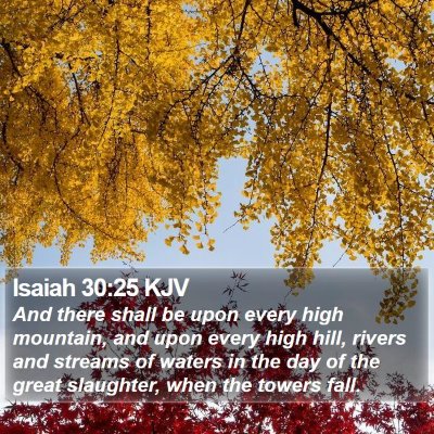 Isaiah 30:25 KJV Bible Verse Image