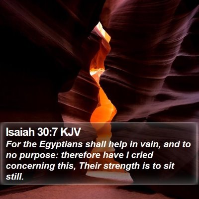Isaiah 30:7 KJV Bible Verse Image