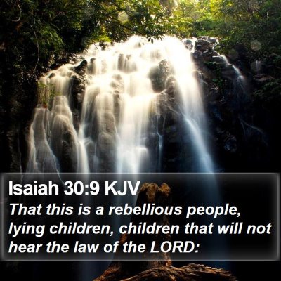 Isaiah 30:9 KJV Bible Verse Image