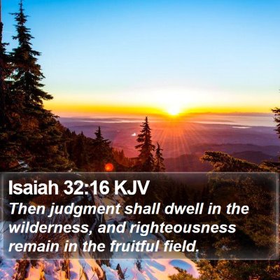 Isaiah 32:16 KJV Bible Verse Image