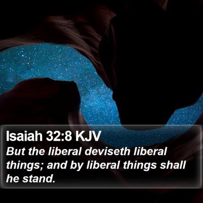 Isaiah 32:8 KJV Bible Verse Image