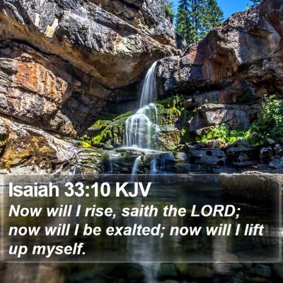 Isaiah 33:10 KJV Bible Verse Image