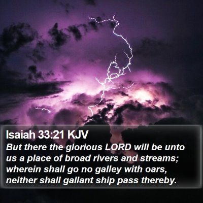 Isaiah 33:21 KJV Bible Verse Image