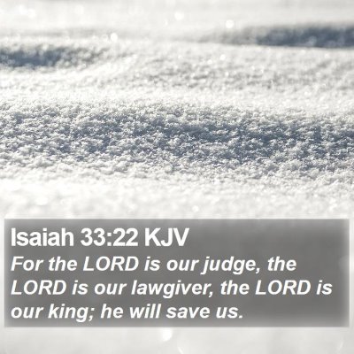 Isaiah 33:22 KJV Bible Verse Image