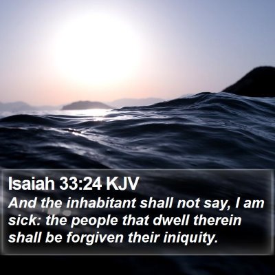 Isaiah 33:24 KJV Bible Verse Image