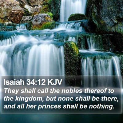 Isaiah 34:12 KJV Bible Verse Image