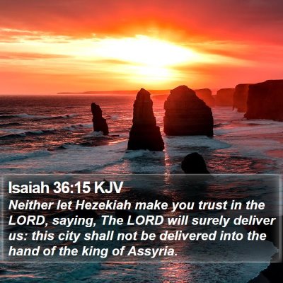 Isaiah 36:15 KJV Bible Verse Image