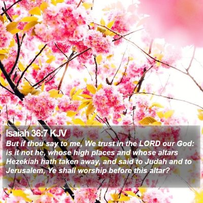 Isaiah 36:7 KJV Bible Verse Image