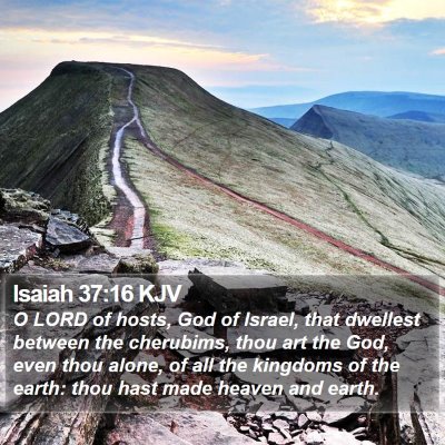 Isaiah 37:16 KJV Bible Verse Image