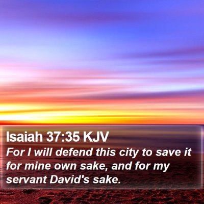 Isaiah 37:35 KJV Bible Verse Image