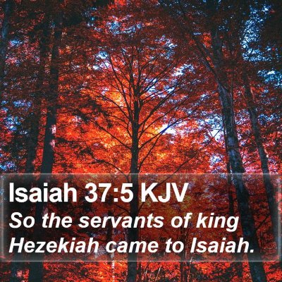 Isaiah 37:5 KJV Bible Verse Image