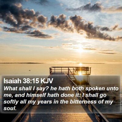 Isaiah 38:15 KJV Bible Verse Image