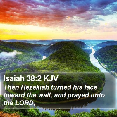 Isaiah 38:2 KJV Bible Verse Image