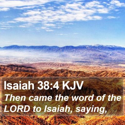 Isaiah 38:4 KJV Bible Verse Image