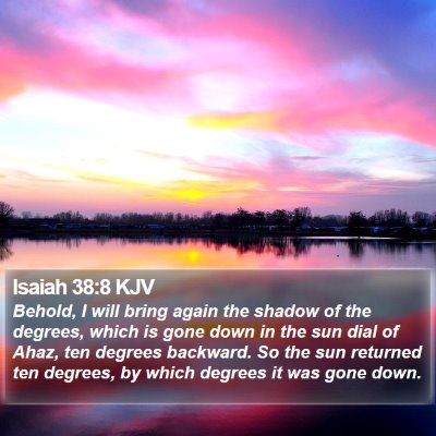 Isaiah 38:8 KJV Bible Verse Image