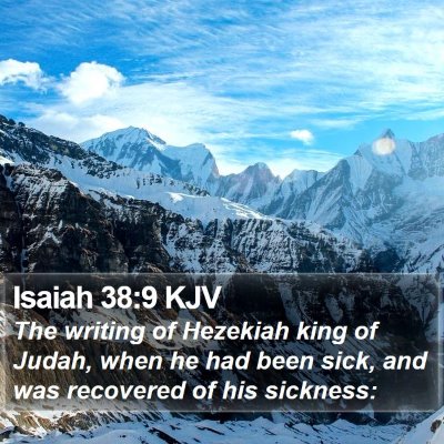 Isaiah 38:9 KJV Bible Verse Image