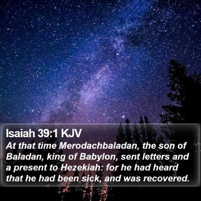 Isaiah 39:1 KJV Bible Verse Image