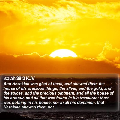 Isaiah 39:2 KJV Bible Verse Image