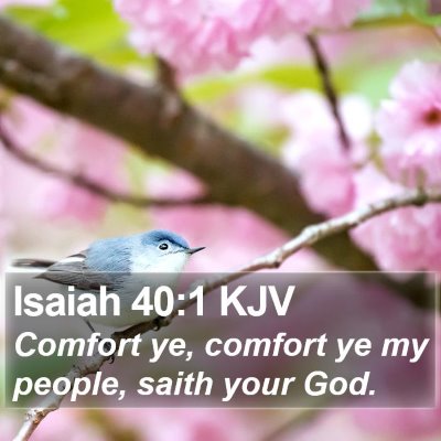 Isaiah 40:1 KJV Bible Verse Image